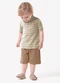 Trick Nick - Conjunto Infantil Polo com Bermuda Marrom - variação: Marrom