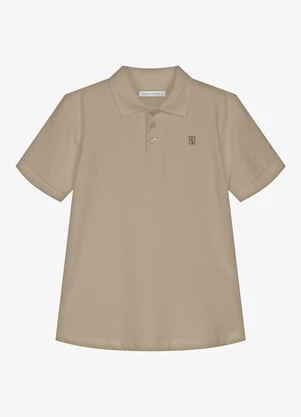 Trick Nick - Conjunto Infantil Polo com Bermuda Marrom - TRICK NICK