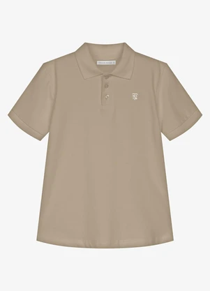 Trick Nick - Conjunto Infantil Polo com Bermuda Marrom - TRICK NICK