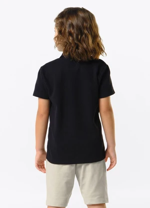 Trick Nick - Conjunto Infantil Polo com Bermuda Preto - TRICK NICK