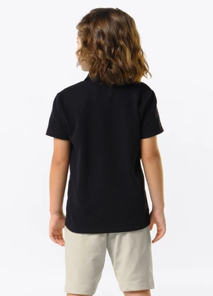 Trick Nick - Conjunto Infantil Polo com Bermuda Preto - TRICK NICK