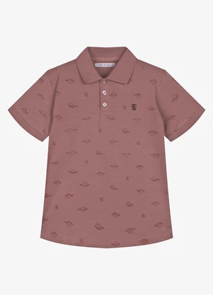 Trick Nick - Conjunto Infantil Polo com Bermuda Rosa - TRICK NICK