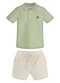 Trick Nick - Conjunto Infantil Polo com Bermuda Verde - variação: Verde