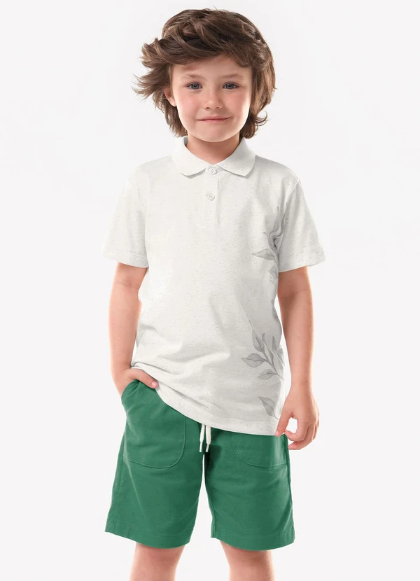 Trick Nick - Conjunto Infantil Polo com Bermuda Verde
