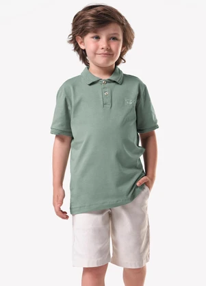 Trick Nick - Conjunto Infantil Polo com Bermuda Verde - TRICK NICK