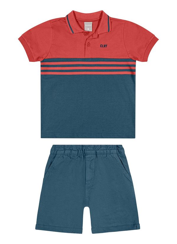 Colorittá - Conjunto Infantil  Polo com Colorittá Vermelho 1