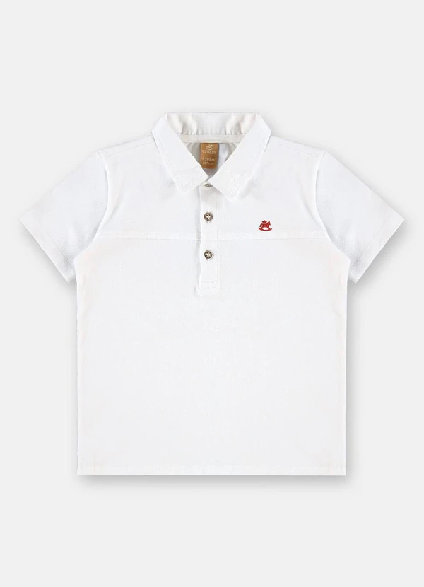 Up Baby - Conjunto Infantil Polo e Bermuda Branco 5