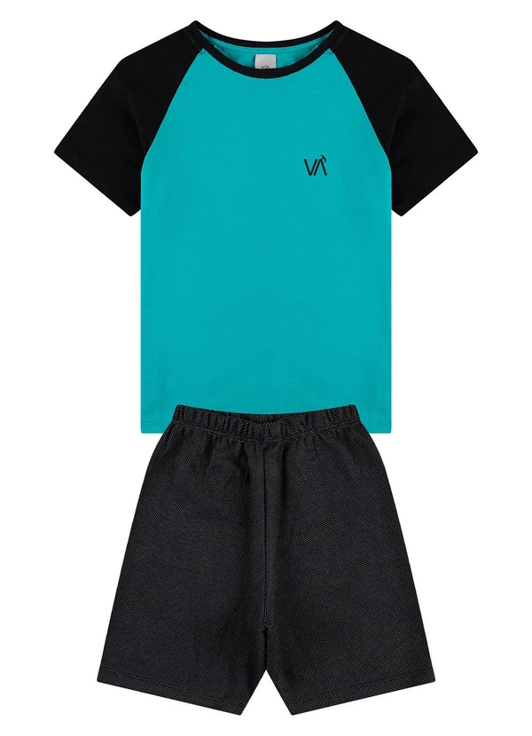 Vida Costeira - Conjunto Infantil Raglan Slevee Verde 2