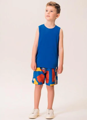 Bugbee - Conjunto Infantil Regata e Bermuda Azul - BUGBEE