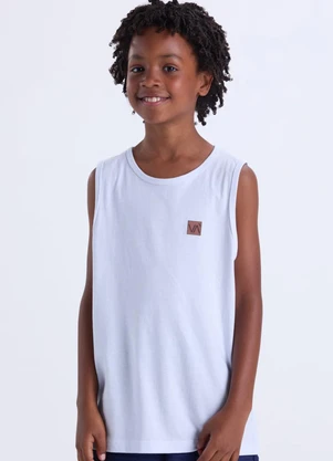 Vida Costeira - Conjunto Infantil Regata Fresquinha Branco - VIDA COSTEIRA