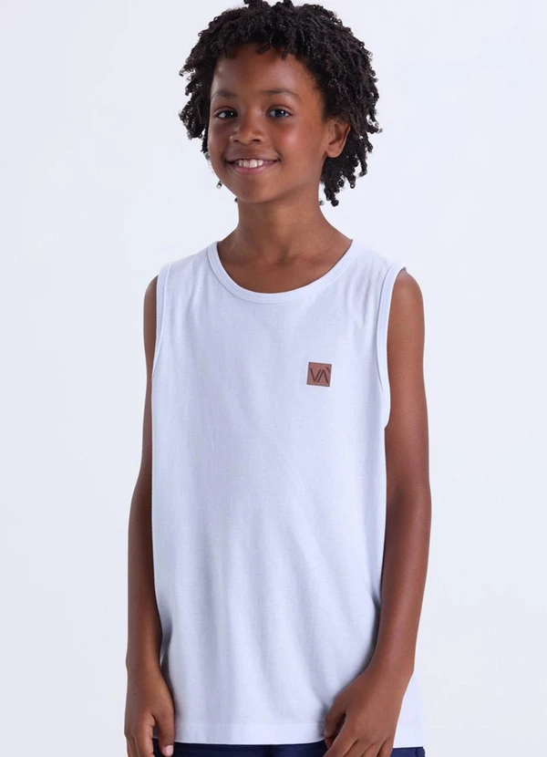 Vida Costeira - Conjunto Infantil Regata Fresquinha Branco 2