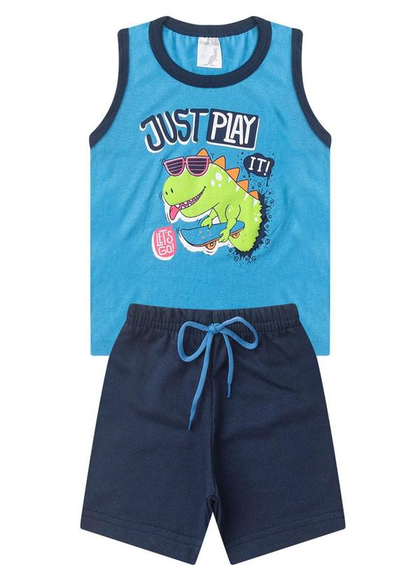 Rosa Azul - Conjunto Infantil Regata Just Play Kangulu Azul 1