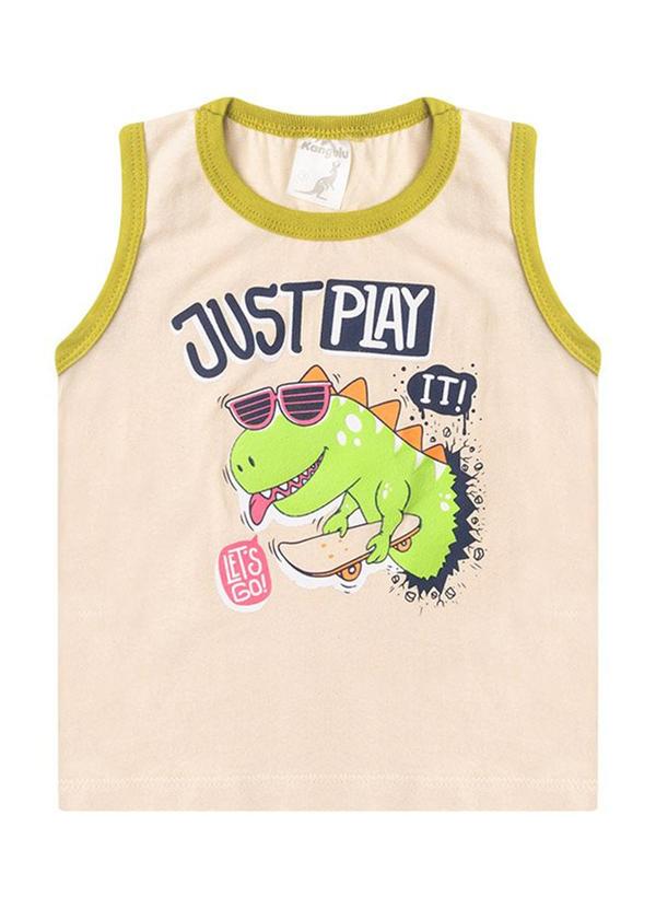 Rosa Azul - Conjunto Infantil Regata Just Play Kangulu Bege 2