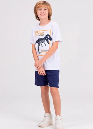 Vida Costeira - Conjunto Infantil Ribana T-Rex Branco - VIDA COSTEIRA