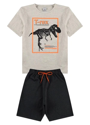 Vida Costeira - Conjunto Infantil Ribana T-Rex Mescla - VIDA COSTEIRA