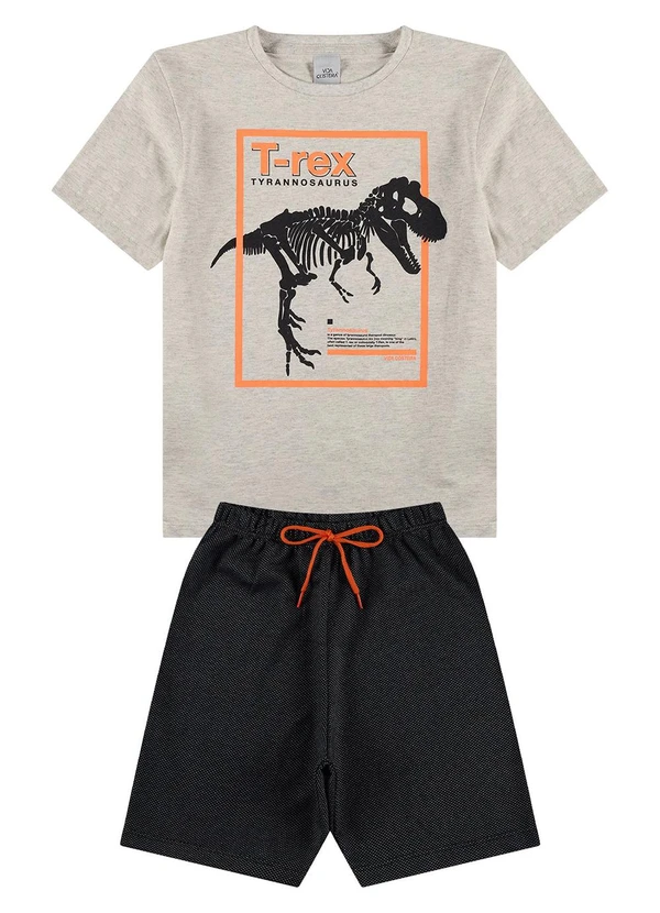 Vida Costeira - Conjunto Infantil Ribana T-Rex Mescla 2