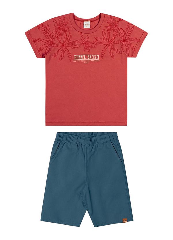 Elian - Conjunto Infantil Summer Breeze Elian Terracota