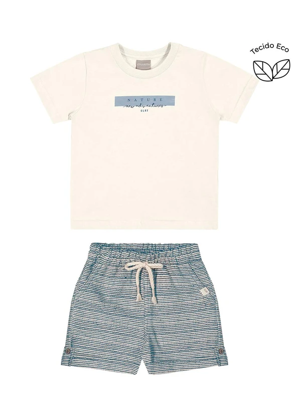 Colorittá - Conjunto Infantil Tecido Eco Menino Bege
