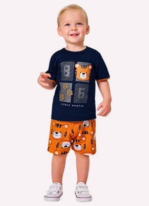 Kyly - Conjunto Infantil Tigre Menino Azul - KYLY