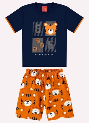 Kyly - Conjunto Infantil Tigre Menino Azul - KYLY