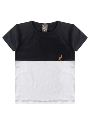 Rosa Azul - Conjunto Infantil Verão Básico Kangulu Preto - ROSA AZUL