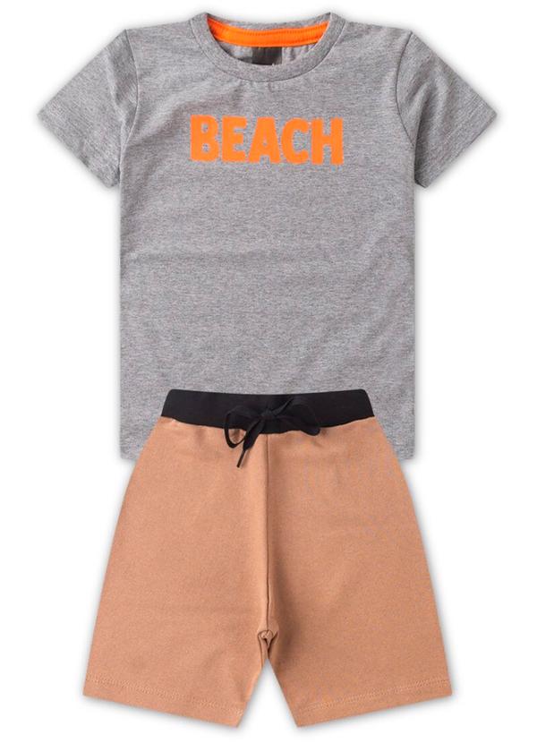 Rosa Azul - Conjunto Infantil Verão Beach Kangulu Mescla