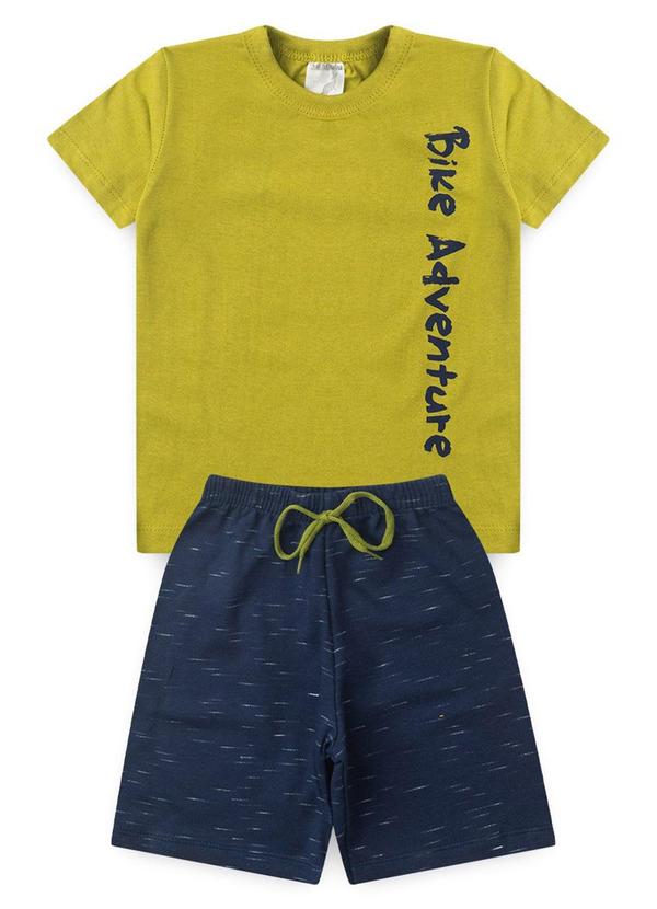 Rosa Azul - Conjunto Infantil Verão Bike Kangulu Verde