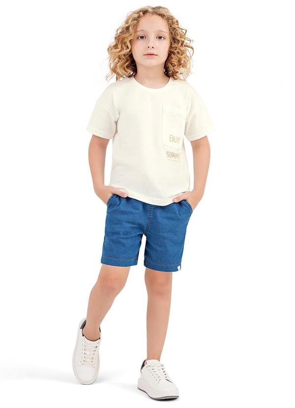 Colorittá - Conjunto Infantil  Verão Casual Colorittá Bege