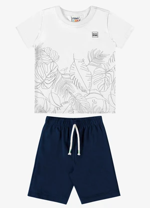 Rovi Kids - Conjunto Infantil Verão em Cotton Classic Branco - ROVI KIDS