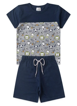 Rosa Azul - Conjunto Infantil Verão Shark Kangulu Azul - ROSA AZUL