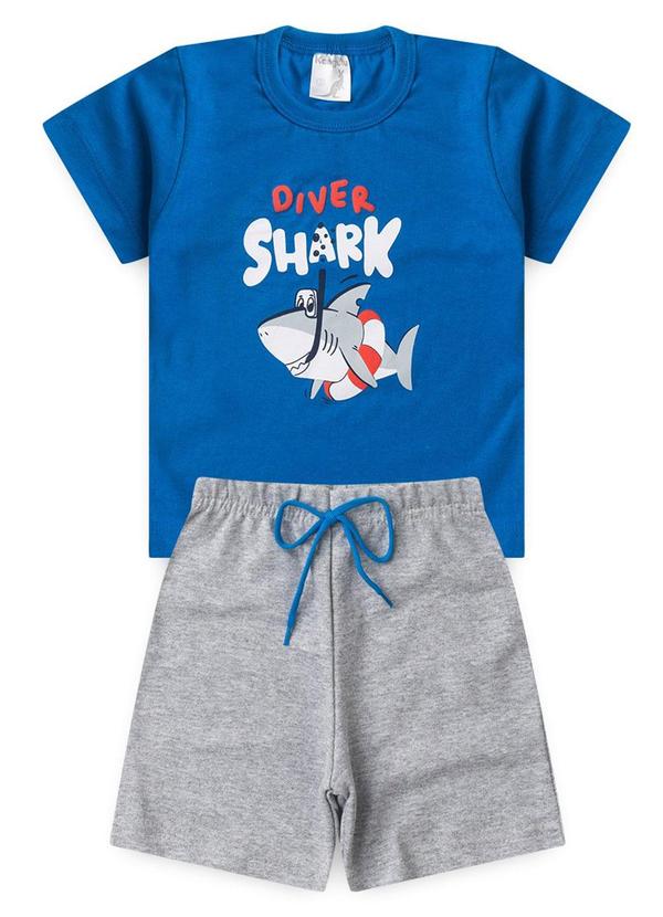 Rosa Azul - Conjunto Infantil Verão Shark Kangulu Azul 2