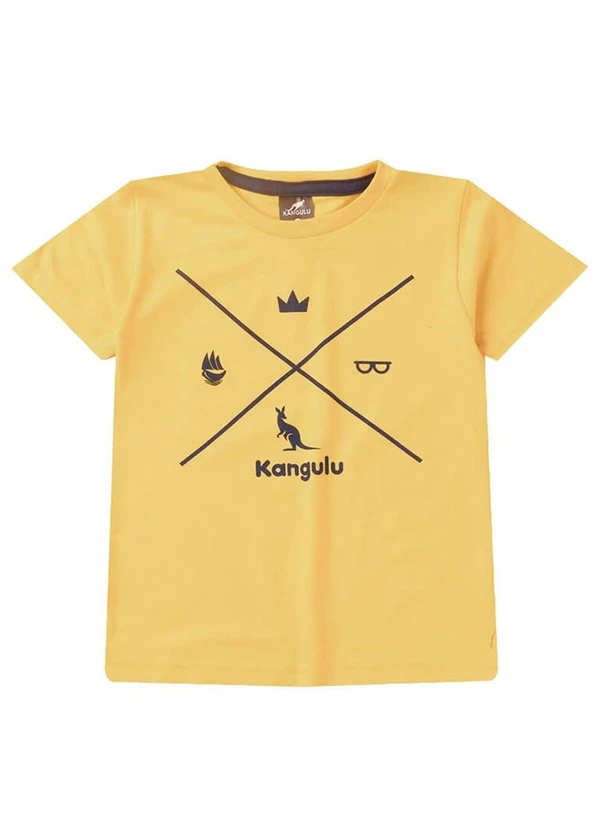 Rosa Azul - Conjunto Infantil Verão Símbolos Kangulu Amarelo 2