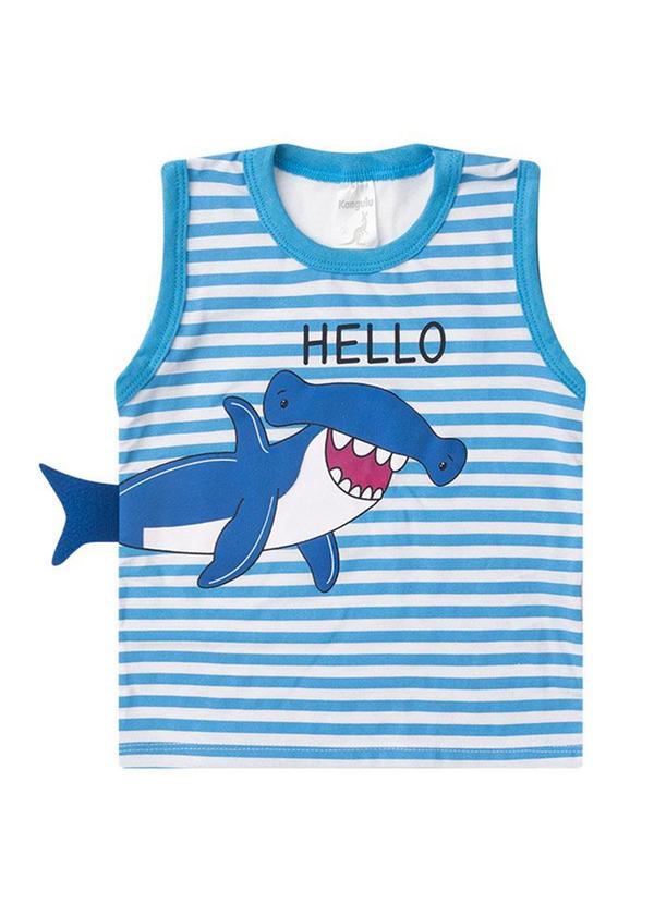 Rosa Azul - Conjunto Infantil Verão Tubarão Kangulu Azul 2