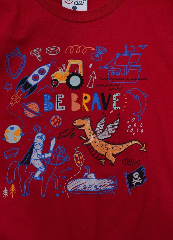 Turminha - Conjunto Infantil Vermelho 3