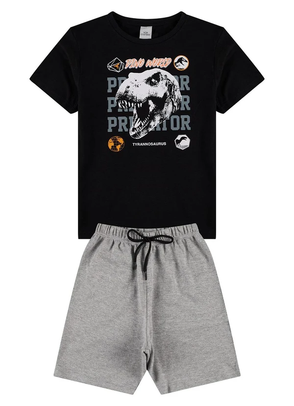 Vida Costeira - Conjunto Infantil Web Dino World Preto 2