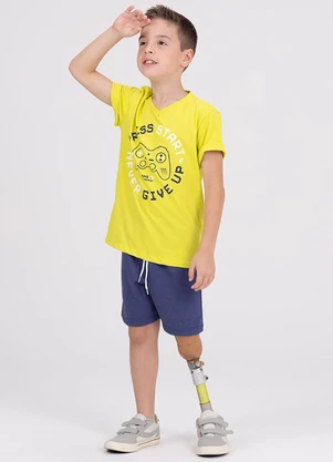 Vida Costeira - Conjunto Infantil Web Press Start Amarelo - VIDA COSTEIRA