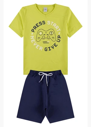 Vida Costeira - Conjunto Infantil Web Press Start Amarelo - VIDA COSTEIRA