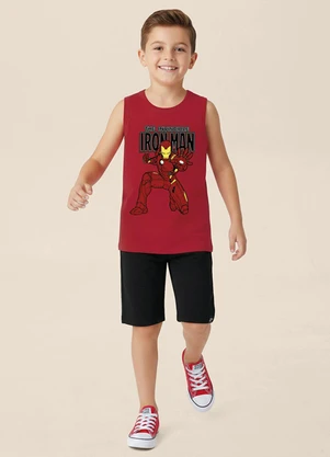 Malwee Kids - Conjunto Iron Man Avengers® Vermelho - MALWEE KIDS