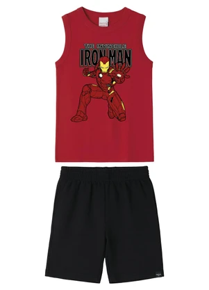 Malwee Kids - Conjunto Iron Man Avengers® Vermelho - MALWEE KIDS