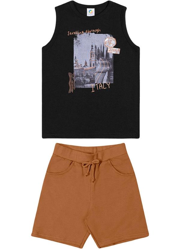 Alenice - Conjunto Italy Moments Menino Preto