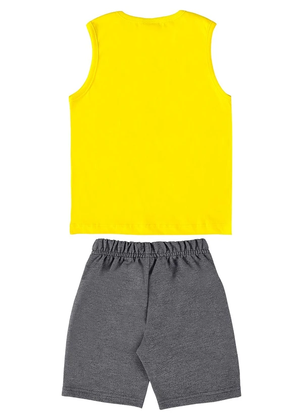 Guloseima - Conjunto Just Cool para Menino Amarelo 2