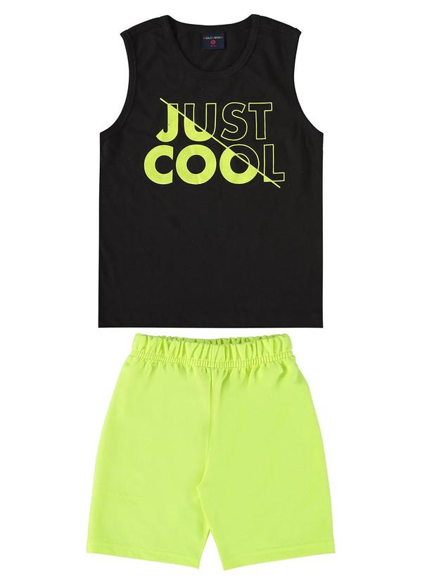 Guloseima - Conjunto Just Cool para Menino Preto