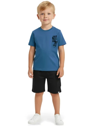 Malwee Kids - Conjunto Just Make Art Azul Pastel - MALWEE KIDS