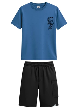 Malwee Kids - Conjunto Just Make Art Azul Pastel - MALWEE KIDS