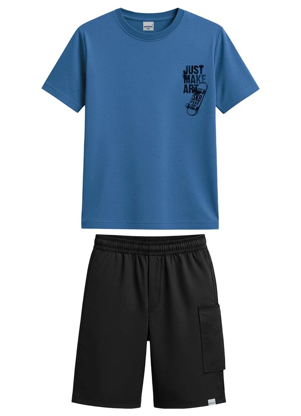 Malwee Kids - Conjunto Just Make Art Azul Pastel 2