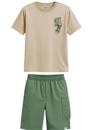 Malwee Kids - Conjunto Just Make Art Bege - MALWEE KIDS