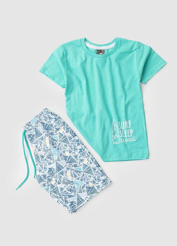 Rosa Azul - Conjunto Juvenil Menino Verão Minimalista Azul 3