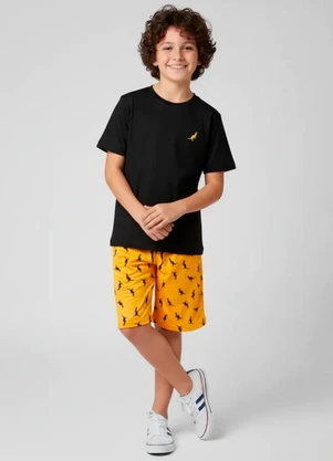 Rosa Azul - Conjunto Juvenil Menino Verão Preto - ROSA AZUL