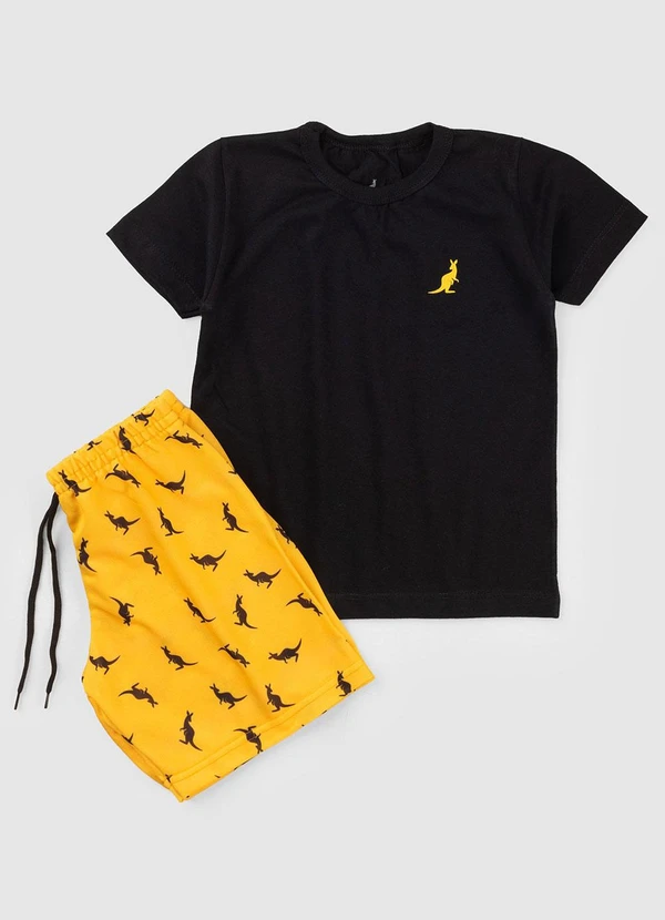 Rosa Azul - Conjunto Juvenil Menino Verão Preto 3