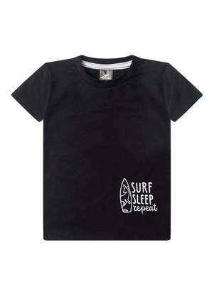 Rosa Azul - Conjunto Juvenil Surf Sleep Repeat Preto - ROSA AZUL